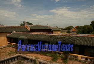 Building inside Hue Imperial Citadel Building inside Hue Imperial Citadel