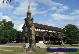 Wooden Church Kontum Vietnam Wooden Church Kontum Vietnam