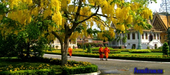 Monks at the Silver Pagoda Monks at the Silver Pagoda