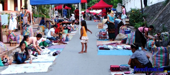 Street Market in Luang Prabang Street Market in Luang Prabang